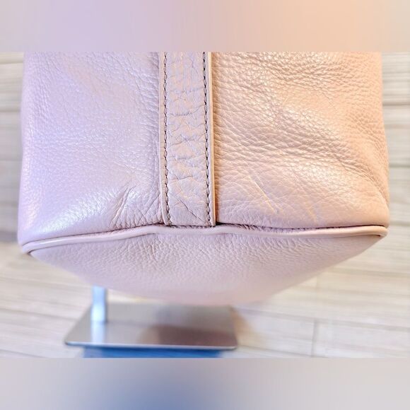 040-Cole Haan Peach Pebbled Leather Shoulder bag - Picture 6 of 12